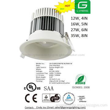 LED LIGHT 2013 Hot Led Recess Downlight Lamp UL CE RoHS SAA GS EMC